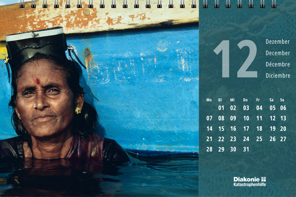 Tischkalender „Erinnern 2026“ Diakonie Katastrophenhilfe
