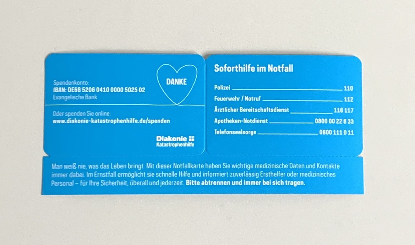 Notfallkarte