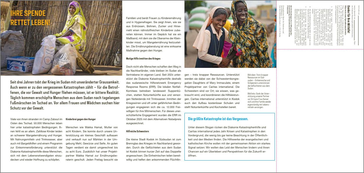 Faltblatt Die größte Katastrophe ist das Vergessen 2026