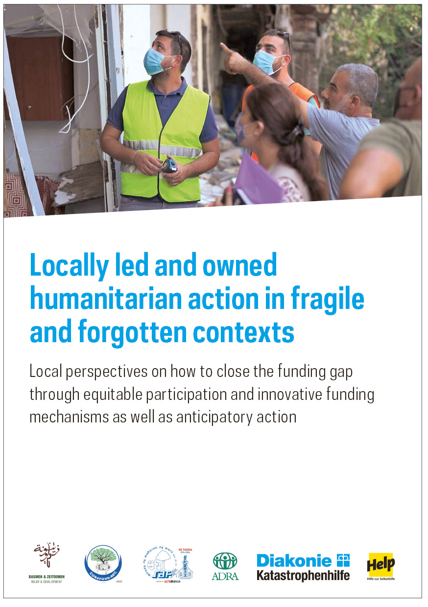 Faltblatt „Locally led and owned humanitarian action in fragile and forgotten contexts“