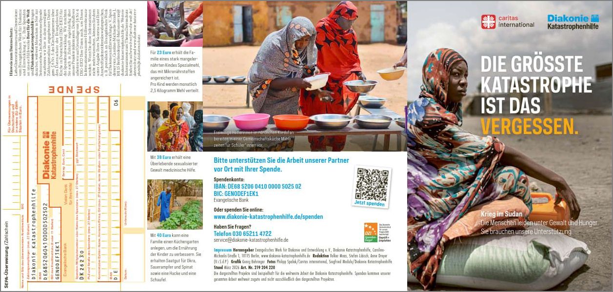 Faltblatt Die größte Katastrophe ist das Vergessen 2026